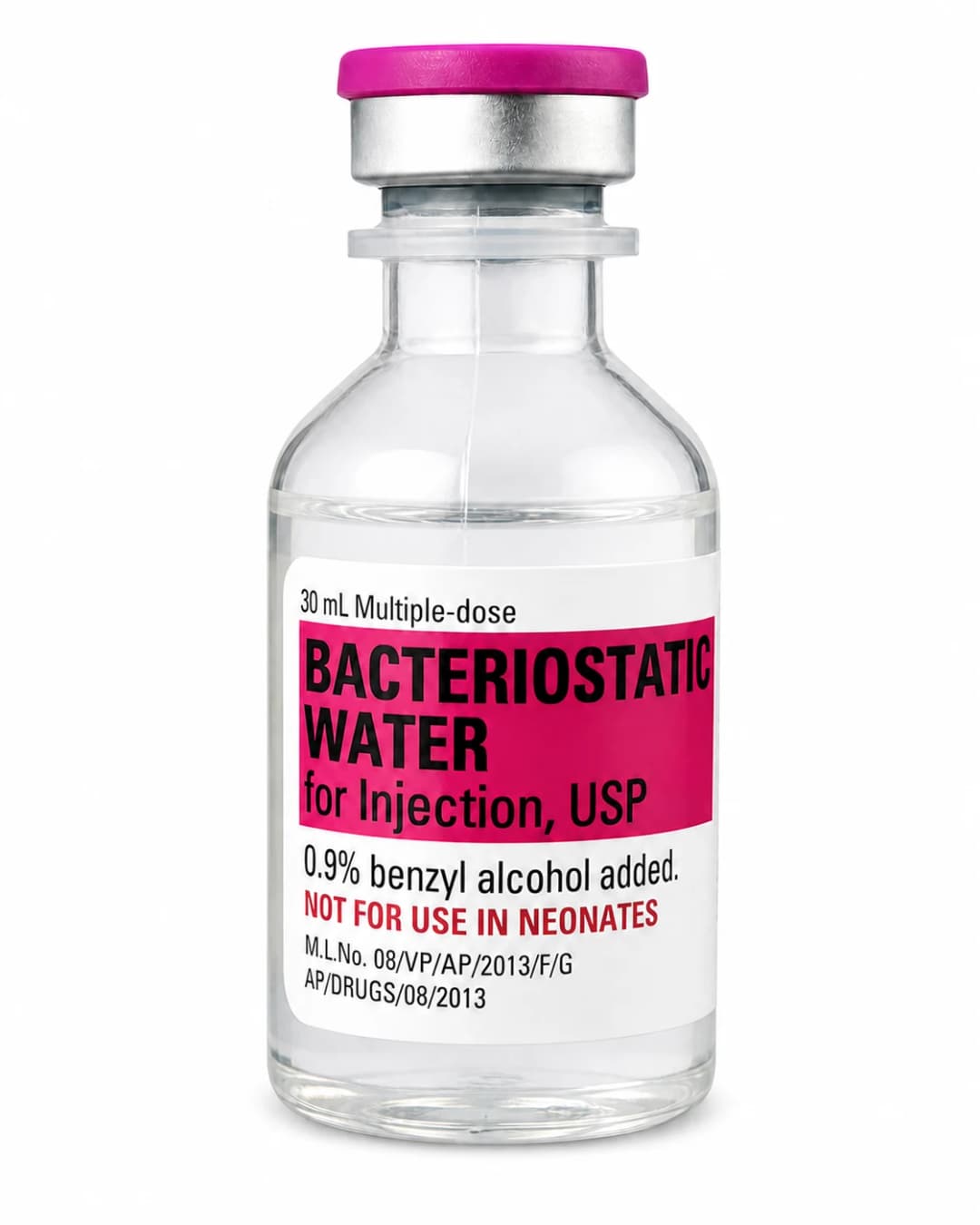 Água Bacteriostática Hospira 30ml — frasco Helixon Labs