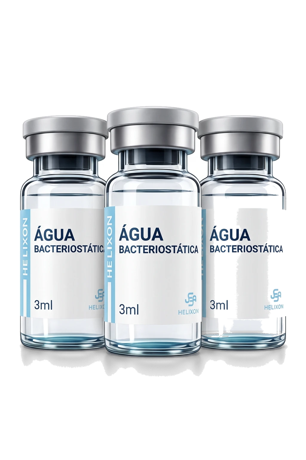 Água BAC Helixon Kit 3 3x 3ml — frasco Helixon Labs