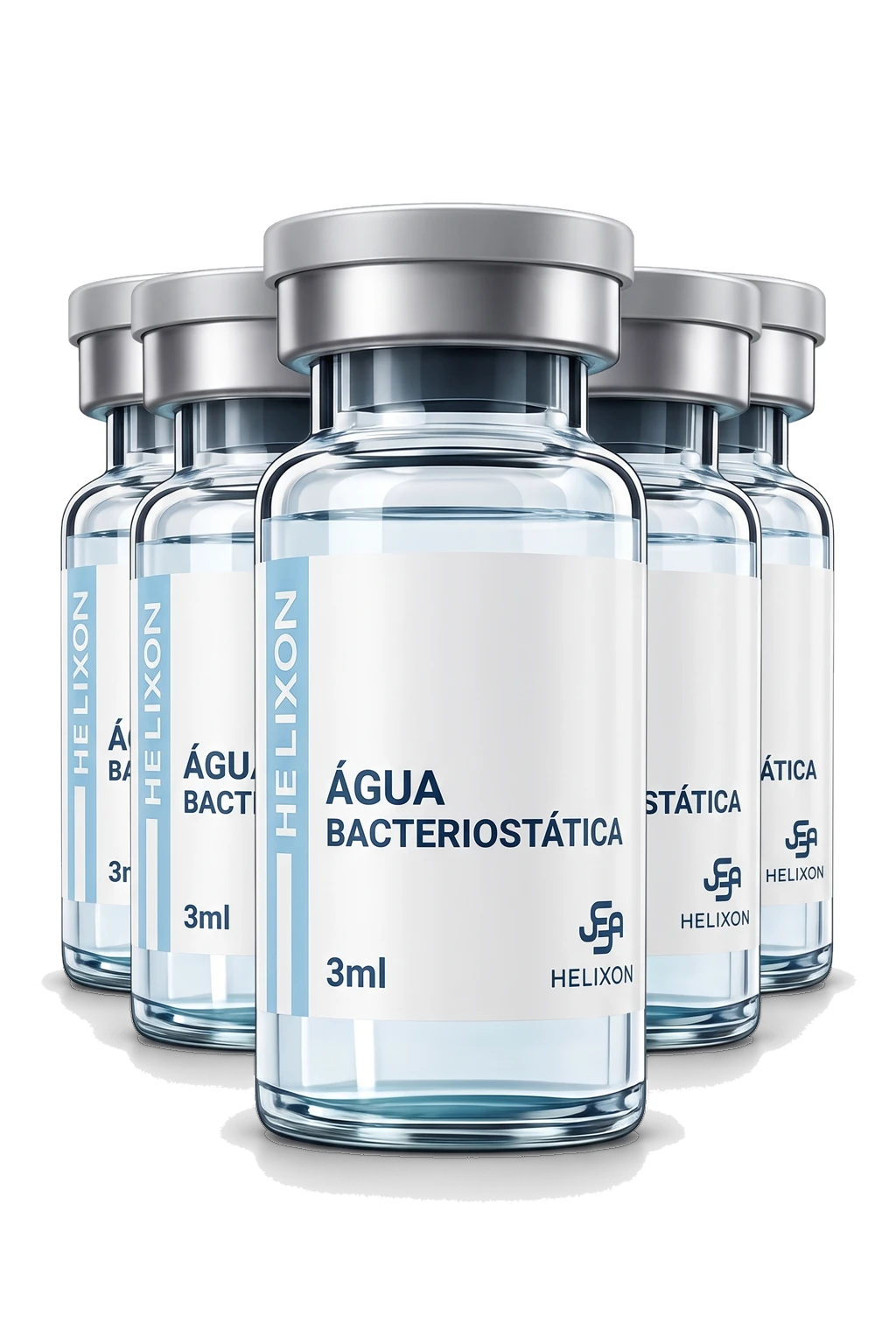 Água BAC Helixon Kit 5 5x 3ml — frasco Helixon Labs