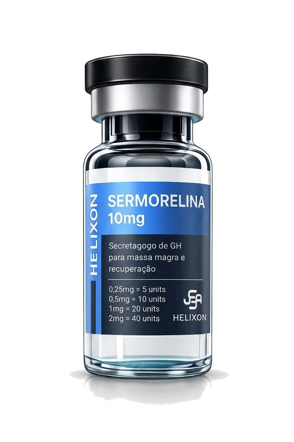 Sermorelina 10mg — frasco Helixon Labs